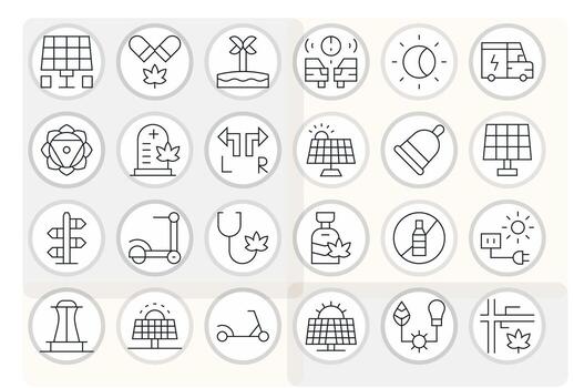 Alternative Graphics Pack including 24 Thin Line 256x256 Pixel Optimized Icons vector