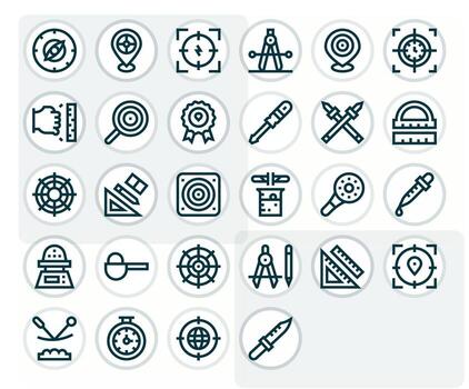 Precise Graphics featuring 28 Bold Line Pixel Aligned 64x64 Designs vector