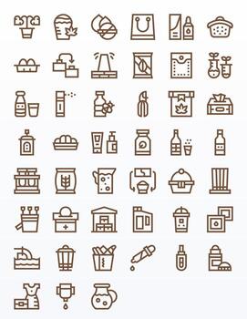 45 Bold Line Pixel Aligned 256x256 Icons from Container Suite vector