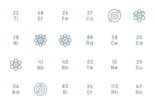 24 íconos para periódico mesa optimizado en píxel Perfecto alto resolución Delgado línea resolución vector