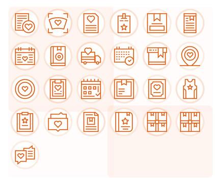 Marked Design Icons featuring 25 Editable Regular Line Style vector
