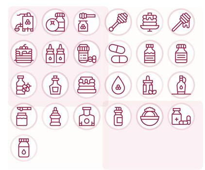 Syrup Comprehensive Bundle with 25 Editable Regular Line Retina Ready Icons vector