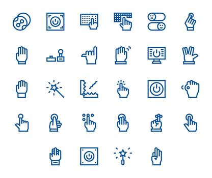 28 128x128 Bold Line Icons for Activate with Pixel Optimized precision vector