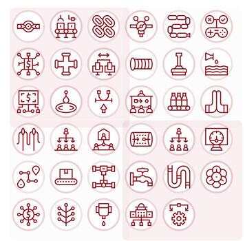 fluir icono repositorio conteniendo 35 regular línea alto resolución editable gráficos vector