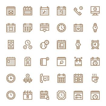 cita exhaustivo haz con 36 editable negrita línea alto resolución íconos vector