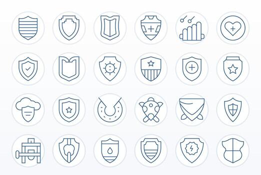 Robust Professional Set with 24 Thin Line PIXEL Perfect High Resolution Icons vector