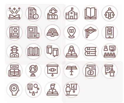28 Display Perfect Bold Line Icons designed for Knowledge Interface vector