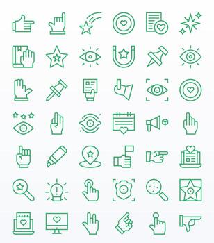 42 Regular Line Icons from Highlight in 256x256 Pixel Optimized Quality vector