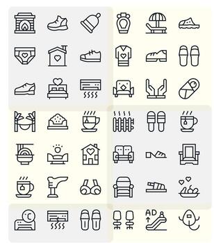 Comfort Icon Repository containing 42 Regular Line 128x128 Grid Fitted graphics vector
