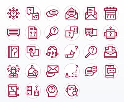28 Bold Line Icons from Inquiry in 256x256 Editable Quality vector