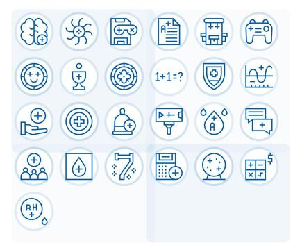 Plus featuring 25 High Resolution Icons in Regular Line Design vector