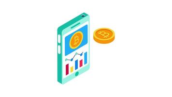 bitcoin handel app animering mP4 fil video
