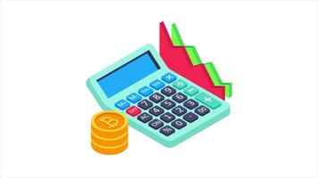 Bitcoin Calculation Animation MP4 file video