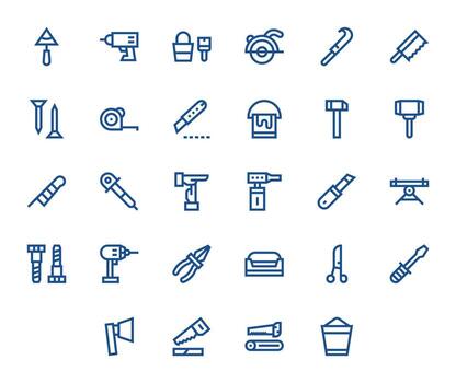 28 Bold Line Icons designed for Diy in 64x64 Pixel Optimized format vector