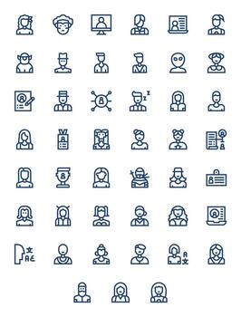 Profile Picture Icon Repository containing 45 Bold Line 128x128 Display Perfect graphics vector