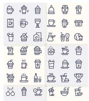 Cup Icon Repository containing 42 Regular Line High Resolution Pixel Optimized graphics vector