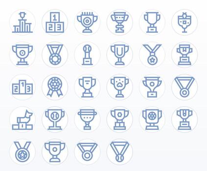 tercero sitio icono caja de herramientas presentando 28 editable retina Listo negrita línea elementos vector