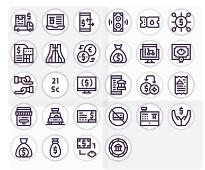 28 Bold Line Editable Icons tailored for Payment High Resolution interface vector