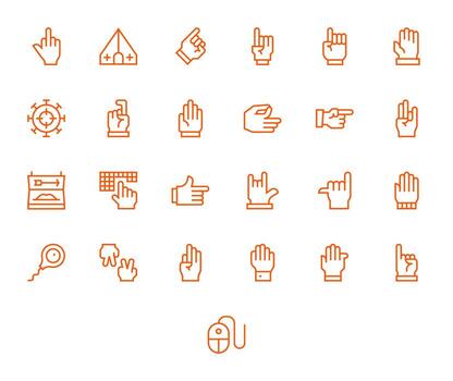 señalando icono arsenal con 25 64 x 64 regular línea píxel optimizado diseños vector