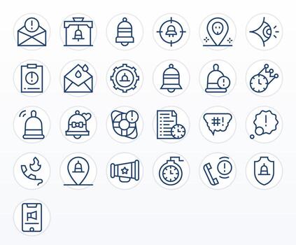 25 regular línea píxel optimizado 64 x 64 íconos desde urgente suite vector