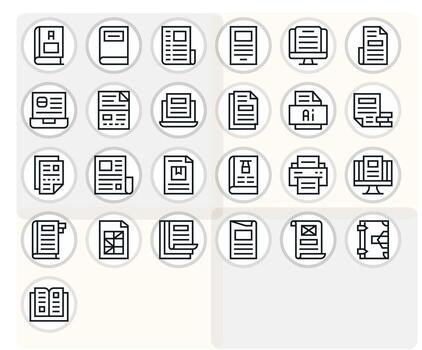 Pdf Graphics featuring 25 Regular Line Grid Fitted 256x256 Designs vector