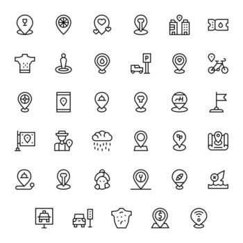 35 Regular Line Icons from Spot in 64x64 Pixel Optimized Quality vector