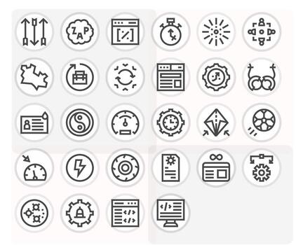 28 Bold Line Icons from Dynamic in Retina Ready Pixel Aligned Quality vector