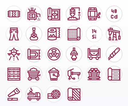 negrita línea monitor Perfecto íconos desde material conjunto con 28 alto resolución íconos vector