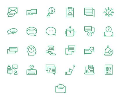 25 regular línea píxel optimizado vectores para apoyo solicitud tema