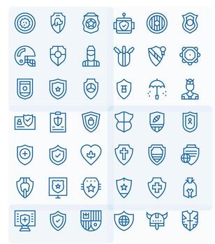 42 Regular Line PIXEL Perfect Icons tailored for Shield Retina Ready interface vector