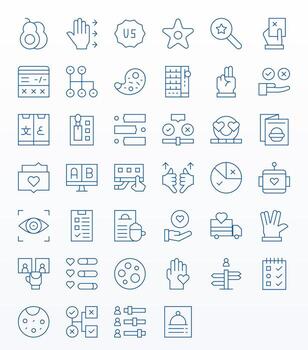 selección último paquete con 40 128x128 Delgado línea monitor Perfecto íconos vector