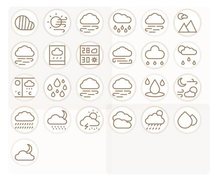 Cloudy Graphics featuring 25 Regular Line Grid Fitted 128x128 Designs vector