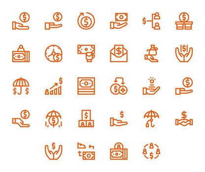 Compensation Icon Repository containing 28 Bold Line High Resolution Pixel Optimized graphics vector