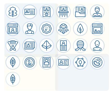 25 Regular Line Pixel Optimized 256x256 Icons from Bio Suite vector