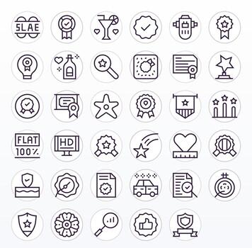 Quality Icon Repository containing 35 Regular Line 256x256 Detail Enhanced graphics vector