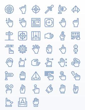 Pointer Icon Arsenal with 45 256x256 Bold Line Grid Fitted designs vector