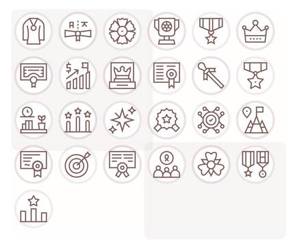 logro gráficos presentando 25 regular línea píxel optimizado alto resolución diseños vector