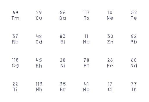 24 Thin Line Pixel Optimized Retina Ready Icons from Atomic Number Suite vector