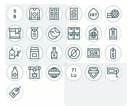 Label Digital Pack containing 25 Editable Regular Line High Resolution Icons vector