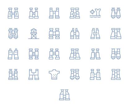 Spotting Icon Repository containing 25 Regular Line 128x128 Grid Fitted graphics vector
