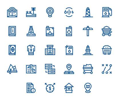 28 Bold Line Pixel Optimized Icons tailored for Resource High Resolution interface vector