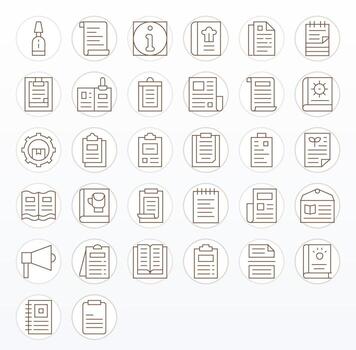 instrucciones icono repositorio conteniendo 32 Delgado línea 64 x 64 monitor Perfecto gráficos vector