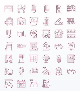 compacto icono biblioteca con 40 Delgado línea retina Listo monitor Perfecto diseños vector