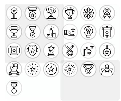 25 Regular Line Display Perfect Icons for Outstanding Graphics vector