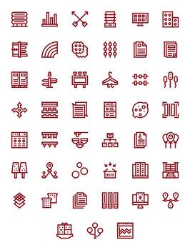 Multiple Ultimate Package with 45 High Resolution Bold Line Editable Icons vector
