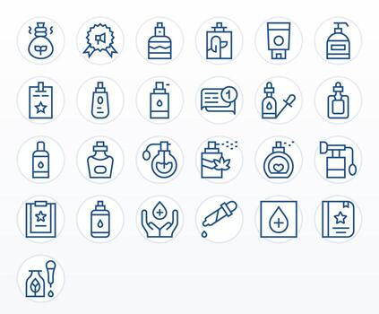 25 íconos para esencial presentando 128x128 cuadrícula equipado regular línea gráficos vector