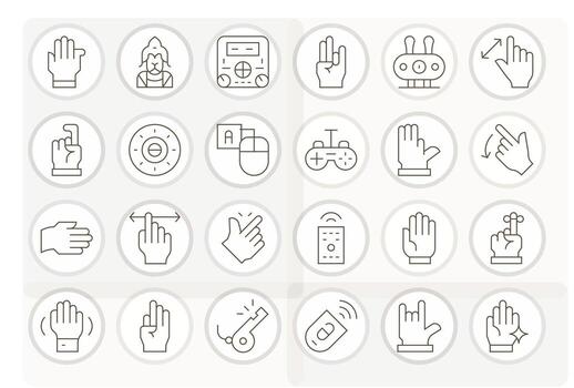 Command Professional Set with 24 Thin Line Pixel Aligned High Resolution Icons vector