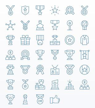 40 Thin Line Editable Icons tailored for Recognition 64x64 interface vector