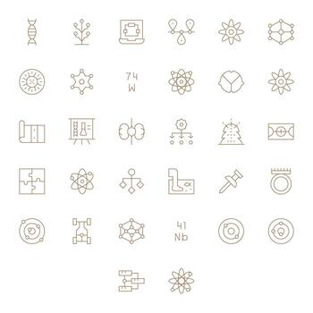 Diagram Modern Collection with 32 Thin Line 128x128 Display Perfect Icons vector