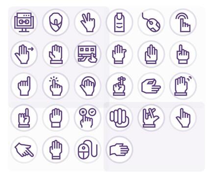 28 negrita línea íconos desde hacer clic en 256x256 cuadrícula equipado calidad vector